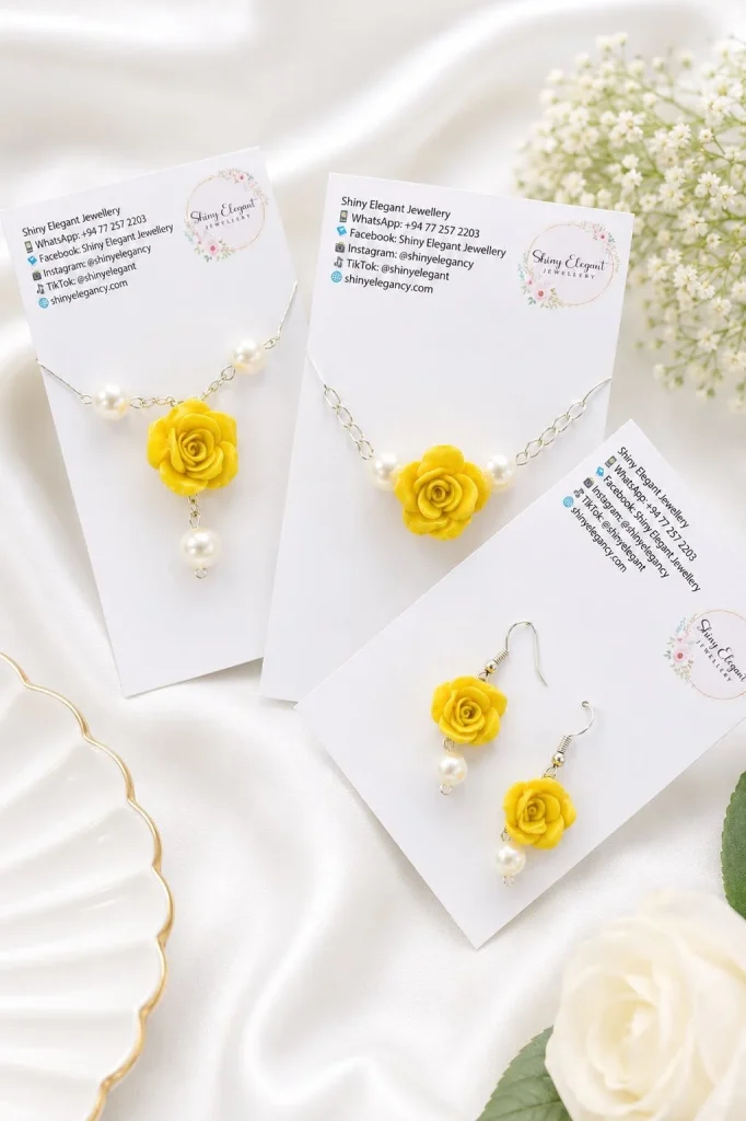 Yellow Perls Jewelry Set